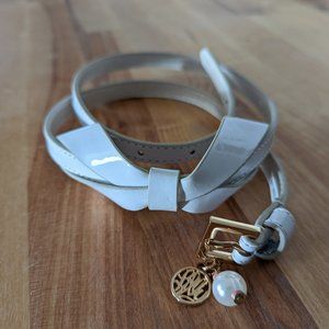 Lilly Pulitzer white bow belt XS/S